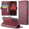 Phernykas Custodia a Libro Portafoglio per Samsung Galaxy A35 5G, RFID | 3 Slot - Per Pendolarismo, Flip Cover Doppia Fibbia Magnetica, Pelle PU Anti-Macchia, Supporto, Lavoro, Telefono Libretto