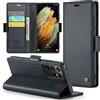 Phernykas Custodia a Libro Portafoglio per Samsung S21 Ultra, RFID | 3 Slot - Per Pendolarismo, Flip Cover Doppia Fibbia Magnetica, Pelle PU Anti-Macchia, Supporto, Lavoro, Telefono Libretto