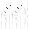 Carphone Warehouse 2 Pezzi Cuffie Cablate per iPhone,[Certificate MFI] Auricolari In-Ear