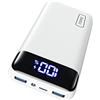 INIU Power Bank, caricabatterie portatile a ricarica rapida da 20000 mAh, powerbank da 22,5 W con ingresso e uscita USB di tipo C, batteria PD3.0 QC4.0 per iPhone 17 16 15 14 13 Pro Max Mini Plus