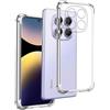 REY Cover in Gel TPU Anti-Shock per XIAOMI REDMI Note 14 PRO 4G, Morbido Silicone Custodie Protettivo Case, Anti-Scratch, Protettiva Sottile Back Cover