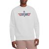 Top Gun Paramount, Top Gun Logo White Crew Sweatshirt Pullover Unisex - Adulto (Pacco da 1)
