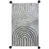 Foutastic Tappetino da bagno di lusso grigio, 60 x 100 cm, 100% cotone, 600 g/m², antiscivolo e antibatterico, pelo morbido, altezza 6-12 mm, lavabile in lavatrice