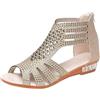 Generico Sandali Donna Taglie Forti con Zeppa - Scarpe Donna Estive Comode Aperte