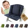 ninna-nanna by Bambiniwelt Rivestimento di ricambio per cuscino compatibile con Stokke Tripp Trapp | Set di cuscini riduttore per sedile, mod. 1 pezzo