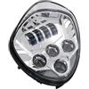 PUQWRIM Faro Motociclo Faro Anteriore A LED Per Moto Per Victory Cross Country 8-Ball Vegas Per Hammer Per Judge Per Boardwalk, Ecc., Per Cafe Racer Faro Anteriore(B Headlight)