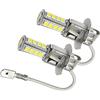 Ruiandsion 2 pezzi Lampadine LED H3 per Fendinebbia 10-16V Super Luminose 2835 18SMD 6000K Lampadine LED Bianche per Fendinebbia o Luci di Marcia Diurna DRL