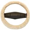 Reissner Lammfelle coprivolante Rivestimento Volante in Pelle di Agnello Beige Grigio