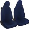 Susy Shop Coprisedili Auto Compatibili Per Smart fortwo, 450 451 e 453, Set 2 Fodere Anteriori, Realizzate In Tessuto Policotone (Blu Scuro)