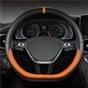 SQOGJSGZ Copri Volante Coprivolante Auto A Forma D Per Golf 7 8 Per Polo 2014-2021 Per Scirocco Per Jetta 6 2017-2021 Per Santana 2016-2021 Per Tiguan 2015-2021 Volante Cover(ORAGE)