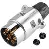 ETUKER Spina 7poli Rimorchio 12V Impermeabile CE Adattatore Spina a 7 Poli per Presa per Rimorchio 7in Trailer Plug