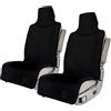 IUKMRT Coprisedili Universali Copri Sedile Auto Coprisedile Per Auto Universale Impermeabile Antimacchia In Neoprene Antiscivolo Protezione(Black 2pc)