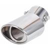 ZSHYTWE Terminale Scarico Marmitta Coda Per Fiat Per Tipo Per Qubo Per Panda Per 500X 500L 124 Per Croma Per Linea Ulysse Decorazione Tubo Scarico Posteriore(Stile A.)