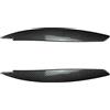 WEIFANAA Sopracciglia per fari Per BMW 1 Serie E81 E82 E87 E88 Anteriore Male Faro Sopracciglio Palpebra Copertura Gloss Nero ABS Trim Adesivi Per Auto 2004-2014 sopracciglio faro auto(Carbon Look)