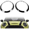 TIHOOK 2 pezzi Mini anello decorativo per fari auto, compatibili con BMW Mini Cooper 14-21 F55 F56 F57, 51137300631 51137300632 51712355791 51712355798