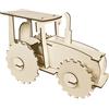 Pebaro 851/1L - Kit di costruzione in legno trattore Lasercut, puzzle 3D, puzzle in legno