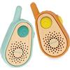Janod - Il mio primo walkie-talkie ricaricabile per bambini - Portata 300 m - Concepito per giochi di avventura e comunicazione ludica - Sviluppa l'immaginazione - Dai 3 anni