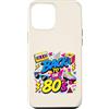 Funny Eighties 80s Costume Party Back to Custodia per iPhone 12 Pro Max Back to 80s Nostalgia Roller Skate Boombox Cassette Tape anni '80