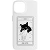 Death Tarot Card Black Cat Witchy Hallow Custodia per iPhone 14 Tarocchi Gatto Nero Morte Stregoneria Lettura dei Tarocchi gotici
