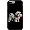 Vintage Shih Tzu Bubblegum Aesthetic Sty Custodia per iPhone 7 Plus/8 Plus Gomma da masticare rosa Shih Tzu, simpatica grafica per amanti dei cani