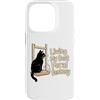 Cat Owner Funny Humor Lover Custodia per iPhone 14 Pro Living My Best Feral Fantasy, amante dei gatti