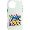 Funny Eighties 80s Costume Party Back to Custodia per iPhone 16 Pro Max Back to 80s Nostalgia Roller Skate Boombox Cassette Tape anni '80