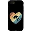 kangaroo marsupial Australia outback ani Custodia per iPhone SE (2020) / 7/8 Cuore con Kangaroo Australia Outback Animal