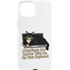 Cat Keyboard Meeting Humor Custodia per iPhone 15 Plus Le riunioni con i gatti sono migliori con me sulla tastiera
