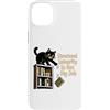 Cat Library Bookshelf Librarian Custodia per iPhone 14 Plus L'integrità strutturale non è il mio bibliotecario di lavoro
