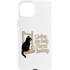 Cat Owner Funny Humor Lover Custodia per iPhone 15 Plus Living My Best Feral Fantasy, amante dei gatti