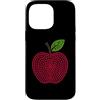 Cute Red Apple Polka Dot Designs Custodia per iPhone 14 Pro Max Insegnante di scuola Polka Dot Apple