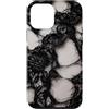 The Print Edit Custodia per iPhone 12 mini Estetica gotica della pelle della porcellana del merletto nero strappato