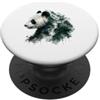 Bamboo Bear Graphics Panda Mountain Cascata Bamboo Forest Art PopSockets PopGrip Adesivo