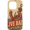 Random Galaxy Custodia per iPhone 15 Pro Esca dal vivo Nightcrawlers Fresh e Wiggly Fishing Humor