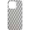 The Print Edit Custodia per iPhone 15 Pro Max Porcellana a rete nera - Goth Gothic Skin Bianca