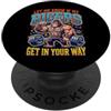 Gorilla Gym Trainer Bodybuilder Weightli Fammi sapere se i miei bicipiti ti intralciano PopSockets PopGrip Adesivo
