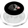 Vintage ESS Bubblegum Aesthetic Style Ar Grafica per amanti del cane Springer Spaniel rosa con gomma da masticare PopSockets PopGrip per MagSafe