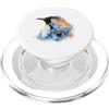 Polar Wildlife Visions Pinguino Antartico Iceberg Tramonto Acquerello Arte PopSockets PopGrip per MagSafe