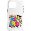 Funny Eighties 80s Costume Party Back to Custodia per iPhone 16 Pro Max Back to 80s Nostalgia Roller Skate Boombox Cassette Anni Ottanta