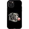 Vintage Ausie Bubblegum Aesthetic Style Custodia per iPhone 11 Pro Gomma da masticare rosa Australian Shepherd, simpatica grafica per amanti dei cani