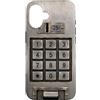 Random Galaxy Custodia per iPhone 16 Vintage Payphone Keypad 25 Cent Telefono Retrò Nostalgia
