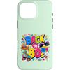 Funny Eighties 80s Costume Party Back to Custodia per iPhone 16 Pro Max Cassette Boombox Roller Skate Cube, stile retrò, stile vintage, anni '80
