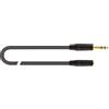 QUIK LOK - JUST J63J63F-2 Cavo Adattatore Jack 6.3 Maschio Femmina, Lunghezza 2 m, Connettori Audio, Serie Just, Colore Nero