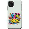 Funny Eighties 80s Costume Party Back to Custodia per iPhone 11 Pro Max Pattino a rotelle Boombox retrò vintage anni '80