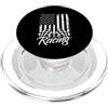 Funny Car Racing Gifts Racing Fans Car E Vintage Bandiera Americana Corsa A Scacchi Auto Da Corsa Fan PopSockets PopGrip per MagSafe