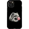 Vintage Pomeranian Bubblegum Aesthetic S Custodia per iPhone 11 Pro Gomma da masticare rosa della Pomerania, simpatica grafica per amanti dei cani