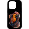 abstract kiwi color splash expressive ar Custodia per iPhone 15 Pro Astratto Kiwi Colore Splash