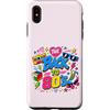 Funny Eighties 80s Costume Party Back to Custodia per iPhone XS Max Back to 80s Nostalgia Roller Skate Boombox Cassette Tape anni '80