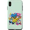 Funny Eighties 80s Costume Party Back to Custodia per iPhone XS Max Back to 80s Nostalgia Roller Skate Boombox Cassette Anni Ottanta