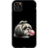 Vintage Shih Tzu Bubblegum Aesthetic Sty Custodia per iPhone 11 Pro Max Gomma da masticare rosa Shih Tzu, simpatica grafica per amanti dei cani